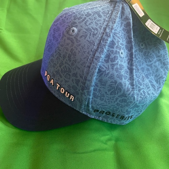 PRO SERIES PGA Tour Golf Professional Moisture Blue Curved Bill Adults Hat Cap - Picture 3 of 7
